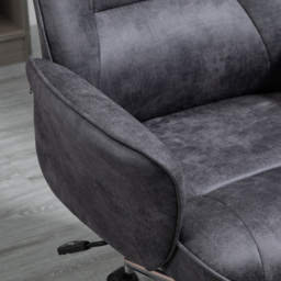 Portland Charcoal Grey Microfiber Swivel Office Chair - Size: 67 x 69 x 102cm - Wilko - thumbnail 4