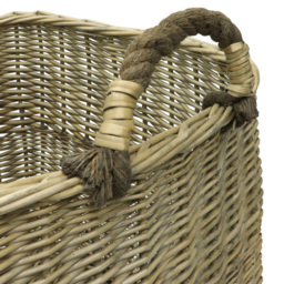 JVL Willow Antique Wash Log Basket - Size: 44 x 44 x 44cm - Multi - JVL Homewares - Wilko - thumbnail 6
