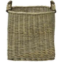 JVL Willow Antique Wash Log Basket - Size: 44 x 44 x 44cm - Multi - JVL Homewares - Wilko - thumbnail 4