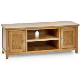 Julian Bowen Mallory Widescreen TV Unit - Size: 40 x 127 x 50cm - Wood - Wilko - thumbnail 3