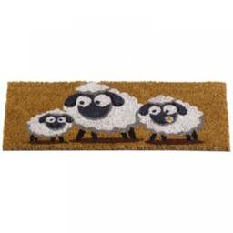 Garden Mile Sheep Non Slip Door Insert - Size: 53 x 23 x 1.5cm - Brown - Wilko - thumbnail 1