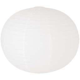 ValueLights Isla White Paper Globe Ceiling Lamp Shade 60cm - Size: 52 x 56 x 56cm - Wilko - thumbnail 1