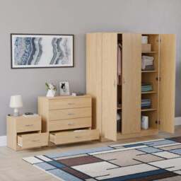 Vida Designs Riano Pine 3 Piece Bedroom Furniture Set - Wilko - thumbnail 6