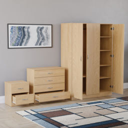 Vida Designs Riano Pine 3 Piece Bedroom Furniture Set - Wilko - thumbnail 5