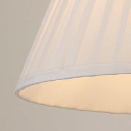 Lighting Collection Barnes White Pleated Tapered Lamp Shade 25cm - Size: 21 x 27 x 27cm - Wilko - thumbnail 5