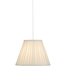 Lighting Collection Barnes White Pleated Tapered Lamp Shade 25cm - Size: 21 x 27 x 27cm - Wilko - thumbnail 4