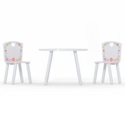 Kidsaw Country Cottage 2 Seater White and Pink Table and Chairs - Wilko - thumbnail 5