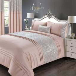 Rapport Home Charleston Super King Size Blush Duvet Set - Pink - Wilko - thumbnail 1
