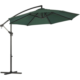 Garden Gear Green Cantilever Parasol with Cover - Size: 3m - Wilko - thumbnail 1
