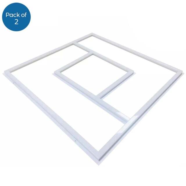 ENER-J 40W 6500K Cool White LED Panel Light 600 x 600mm 2 Pack - Size: 62 x 3 x 62.5cm - Wilko - image 1