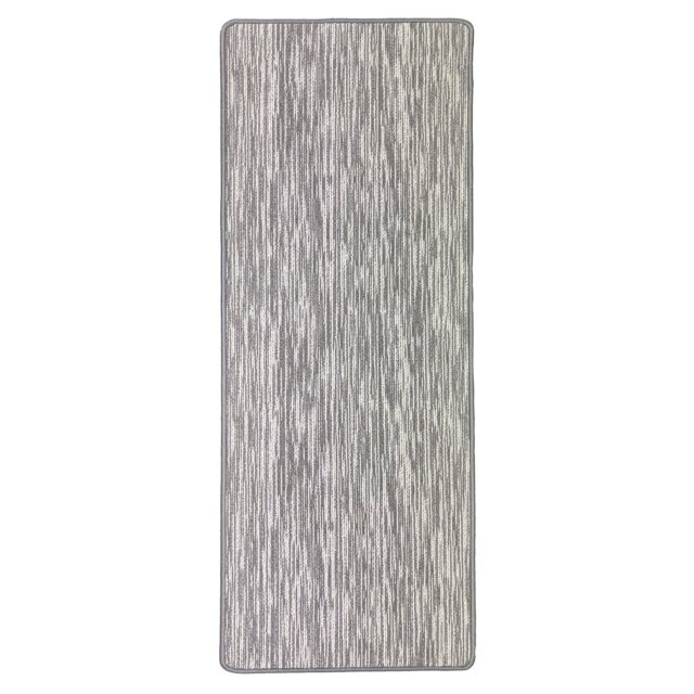 Broken Stripe Washable Runner - Grey - Wilko - image 1