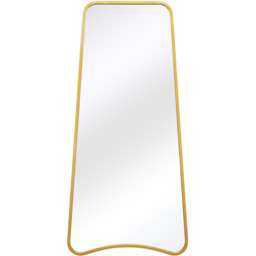 MirrorOutlet The Coartans Gold Metal Trapezoid Outdoor Garden Wall Mirror 180 x 85cm - Size: 180 x 85 x 3cm - Wilko - thumbnail 1
