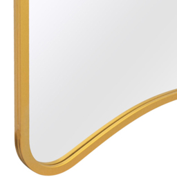 MirrorOutlet The Coartans Gold Metal Trapezoid Outdoor Garden Wall Mirror 180 x 85cm - Size: 180 x 85 x 3cm - Wilko - thumbnail 6