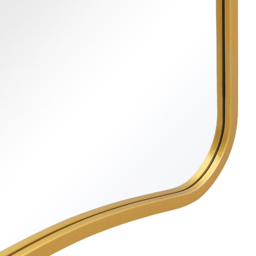 MirrorOutlet The Coartans Gold Metal Trapezoid Outdoor Garden Wall Mirror 180 x 85cm - Size: 180 x 85 x 3cm - Wilko - thumbnail 7