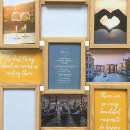 The Port. Co Gallery Canterbury Multi Aperture Photo Frame 5 x 7 inch - Brown - Wilko - thumbnail 3