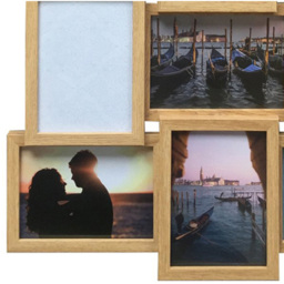 The Port. Co Gallery Canterbury Multi Aperture Photo Frame 5 x 7 inch - Brown - Wilko - thumbnail 6