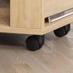 Decortie Edi Oak C Sofa Table - Size: 60.0  x 37.0  x 45.0 cm - Cream - Wilko - thumbnail 5