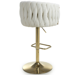 Shankar Bellaire Cream Textured Bar Stool - Size: Single - Wilko - thumbnail 4