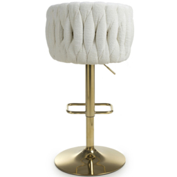 Shankar Bellaire Cream Textured Bar Stool - Size: Single - Wilko - thumbnail 7