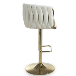 Shankar Bellaire Cream Textured Bar Stool - Size: Single - Wilko - thumbnail 5
