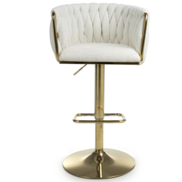 Shankar Bellaire Cream Textured Bar Stool - Size: Single - Wilko - thumbnail 6