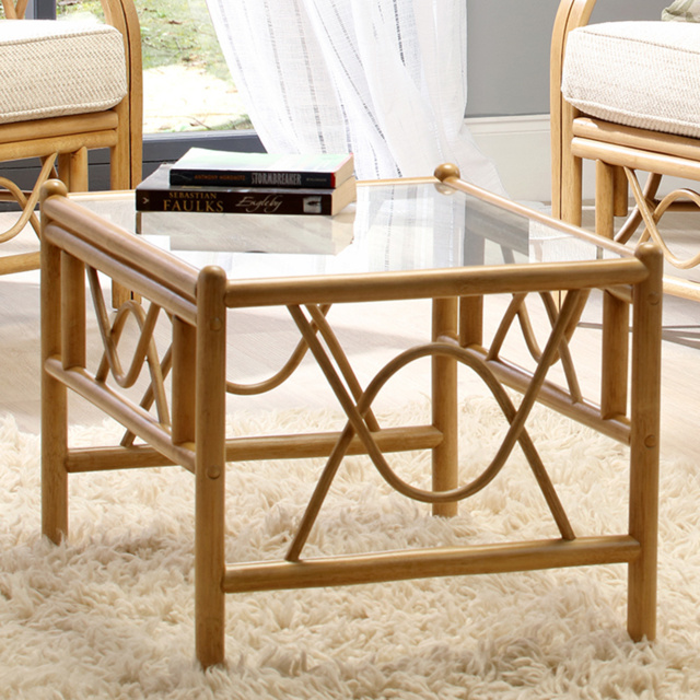 Desser Bali Natural Rattan Coffee Table - Size: 52 x 57 x 47cm - Cream - Wilko - image 1