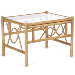 Desser Bali Natural Rattan Coffee Table - Size: 52 x 57 x 47cm - Cream - Wilko - thumbnail 3