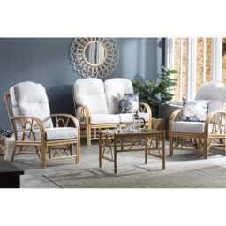 Desser Bali Natural Rattan Coffee Table - Size: 52 x 57 x 47cm - Cream - Wilko - thumbnail 5