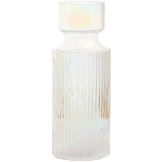 Premier Housewares Breamo Vase Large - Size: 11 x 11 x 32cm - Clear - Wilko - image 1