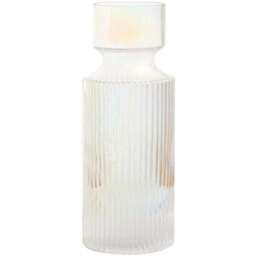 Premier Housewares Breamo Vase Large - Size: 11 x 11 x 32cm - Clear - Wilko