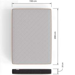 GFW SleepyCastle King Size Pocket Sprung Mattress - White - Wilko - thumbnail 5