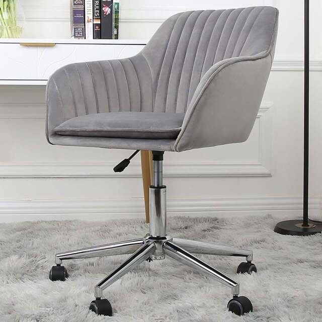 Briseis Grey Adjustable Swivel Office Chair - Size: 91 x 59 x 62cm - Home Garden Direct - Wilko - image 1