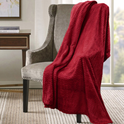 Velosso Red Moda Plush Throw 127 x 152cm - Size: 127 x 152 x 1cm - Wilko - thumbnail 3