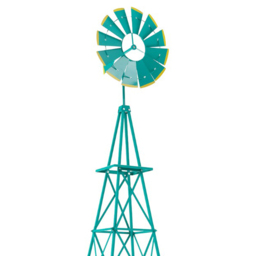 Costway Green Metal Ornamental Windmill 253cm - Size: 81.3 x 68.6 x 12.7cm - Wilko - thumbnail 3