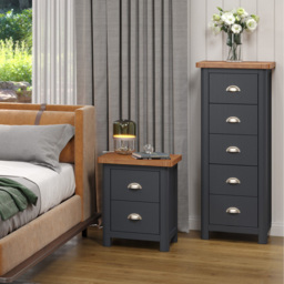 Core Products Dunkeld 5 Drawer Midnight Blue Narrow Chest of Drawers - Wilko - thumbnail 6