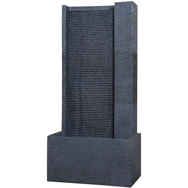 Textured Ripple Wall Water Feature - Grey - Ornate Collection - Wilko - image 1