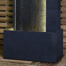 Textured Ripple Wall Water Feature - Grey - Ornate Collection - Wilko - thumbnail 5