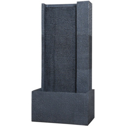 Textured Ripple Wall Water Feature - Grey - Ornate Collection - Wilko - thumbnail 1