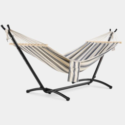VonHaus Beige Hammock with Metal Frame - Size: 100 x 290 x 90cm - Cream - Wilko - thumbnail 3
