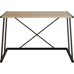 Decorotika Anemon Walnut and Black White Computer Desk - Size: 75 x 120 x 60cm - Multi - Wilko - thumbnail 3