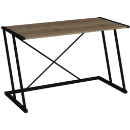 Decorotika Anemon Walnut and Black White Computer Desk - Size: 75 x 120 x 60cm - Multi - Wilko - thumbnail 4