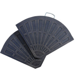 Outsunny 2 Piece Parasol Base - Size: 42 x 47 x 66cm - Black - Wilko - thumbnail 1