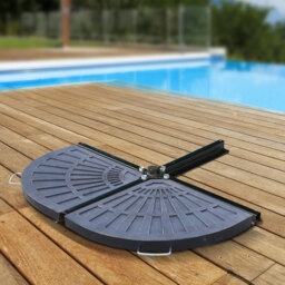 Outsunny 2 Piece Parasol Base - Size: 42 x 47 x 66cm - Black - Wilko - thumbnail 3