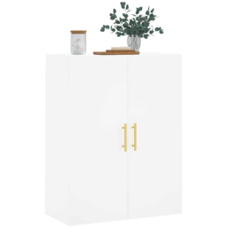 vidaXL 2 Door White Wall Mounted Slim Storage Cabinet - Size: 90 x 69.5 x 34cm - Wilko - thumbnail 4