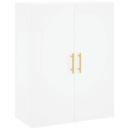 vidaXL 2 Door White Wall Mounted Slim Storage Cabinet - Size: 90 x 69.5 x 34cm - Wilko - thumbnail 3