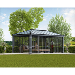 Palram Canopia Dallas 3.6 x 6m Gazebo Netting 4 Pack - Size: 0.1 x 507 x 212cm - Grey - Wilko - thumbnail 3