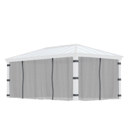 Palram Canopia Dallas 3.6 x 6m Gazebo Netting 4 Pack - Size: 0.1 x 507 x 212cm - Grey - Wilko - thumbnail 1