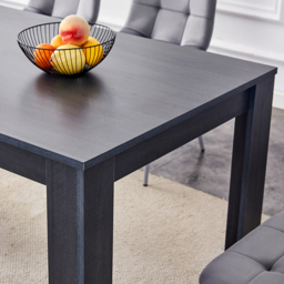 Kosy Koala 6 Seater Dining Set with Bench Dark Grey and Grey Velvet - Multi - Wilko - thumbnail 3