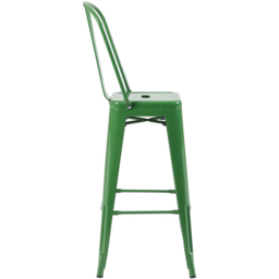 FWStyle Green Gloss Metal Bar Chair 4 Pack - Size: Set of 4 - Wilko - thumbnail 4