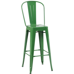 FWStyle Green Gloss Metal Bar Chair 4 Pack - Size: Set of 4 - Wilko - thumbnail 3